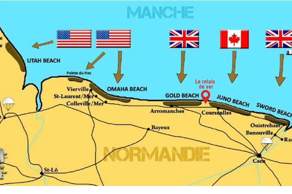Gite Historique En Normandie Plages Du Debarquement Ver-sur-Mer Εξωτερικό φωτογραφία